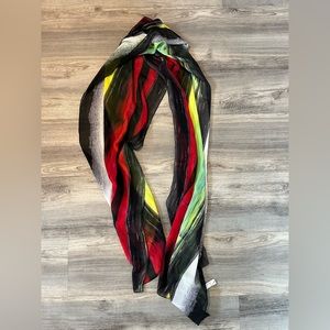 NWT Alice + Olivia Multi Color Silk Scarf